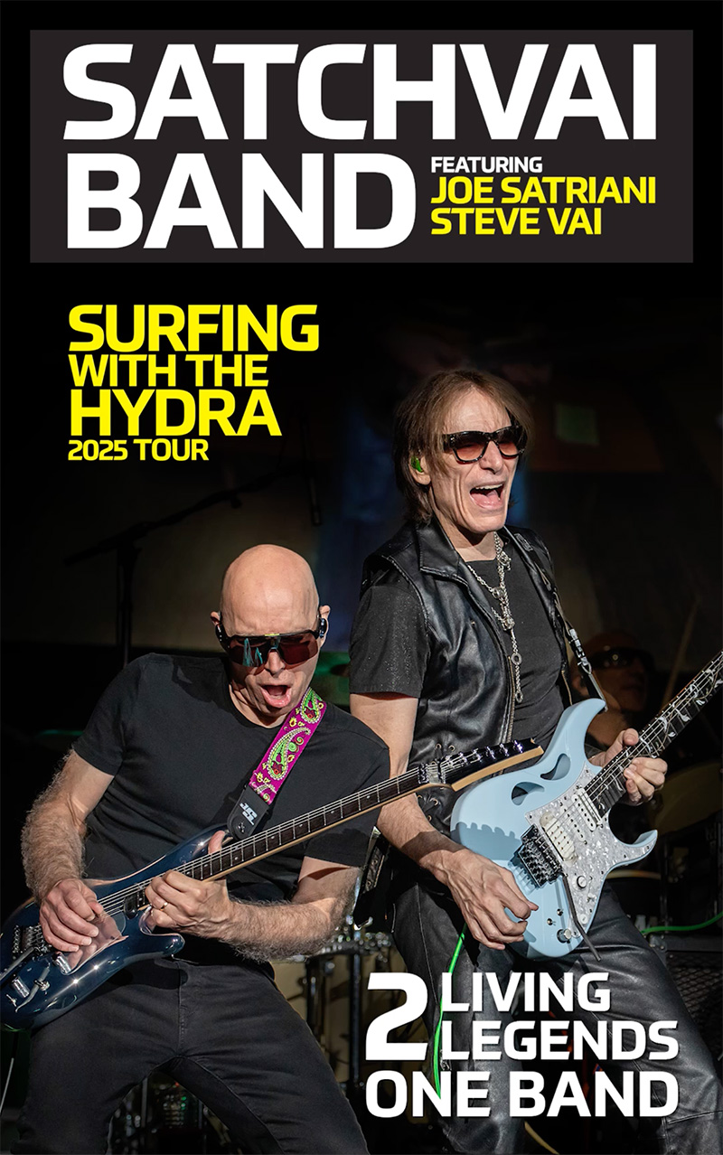 SatchVai Band Tour 2025 | Steve Vai | Joe Satriani | stevevai.it